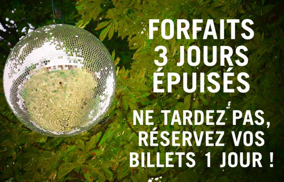 FORFAIT 3 JOURS ÉPUISÉS !